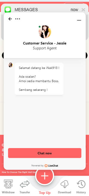 RA88 - iNak918 Casino Review - Live Chat - ra88a